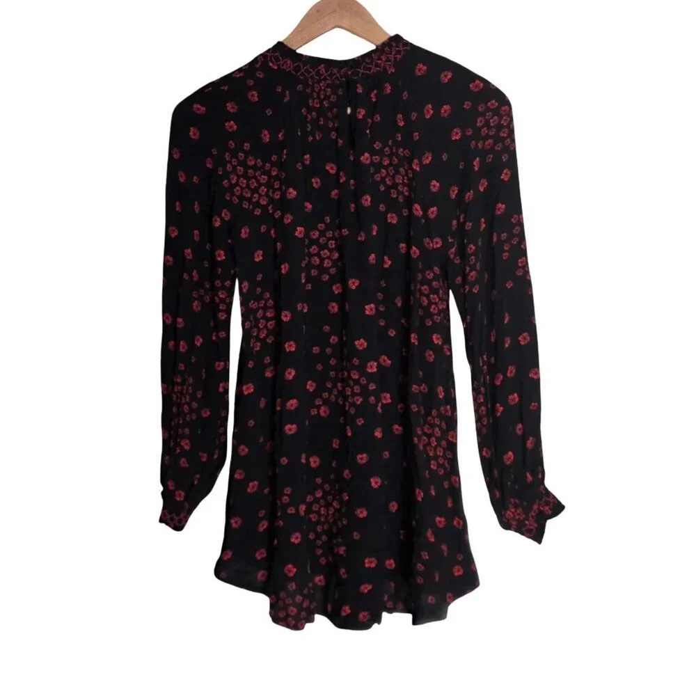 Women's - Free People Flowers In Her Hair Long Sleeve Tunic, Size Small - Picture 9 of 10